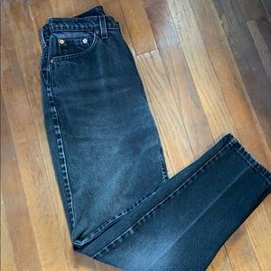 Levi 521 black denim jeans